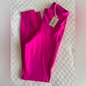 High-Waist Hot Pink Leggings with Tag